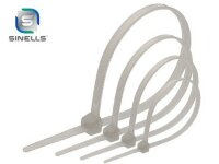 Стяжка кабельная нейлоновая 400мм*5мм, белая (упаковка 100 шт) SINELLS SNL-CC-450